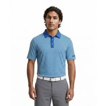 PGAT TOUR Course Essentials Men's Feeder Stripe Short Sleeve Polo Shirt