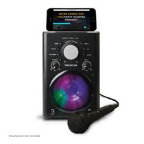 Singsation Classic Portable Bluetooth Karaoke Machine / haut-parleur avec microphone filaire - noir