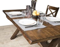 topline home furnishings grey live edge dining table