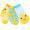 Puddles the Duck, variant on ZOOCCHINI - Baby, Toddler 3 Piece Comfort Terry Socks Set - Coordinated Animal Character Print, Patterned Socks - 3 Pairs