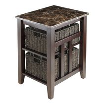 Zoey side table with 2 baskets, item 76320