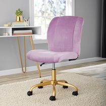 Mainstays Plush Velvet Office Chair, Velvet Task Chair
