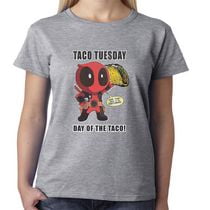 Deadpool T-Shirt Taco Tuesday  pour femmes