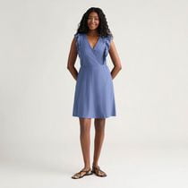 Mexx Women’s Knit Eyelet Romper with Ruffle Trims