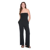 Wild Skye Women's Smocked Strapless Jumpsuit