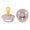 Dusky Lilac, variant on BIBS Pacifiers | Natural Rubber Baby Pacifier | Set of 2 BPA-Free Soothers | Made in Denmark | Size 0-6 Months, Premium Baby Pacifiers