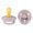 Dusky Lilac, variant on BIBS Pacifiers | Natural Rubber Baby Pacifier | Set of 2 BPA-Free Soothers | Made in Denmark | Size 6-18 Months