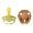 Earth/Meadow, variant on BIBS Pacifiers - De Lux Collection | BPA-Free Baby Pacifier | Made in Denmark | Set of 2 Premium Soothers | Size 6-18 Months