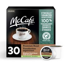 McCafé® Torréfaction supérieure déca capsules K-Cup®, torréfaction foncée, 30 unités pour cafetière une tasse à la fois de Keurig®