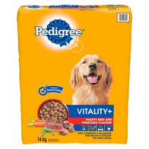 Pedigree Vitality+ Hearty Beef & Vegetable Flavour Dry Dog Food