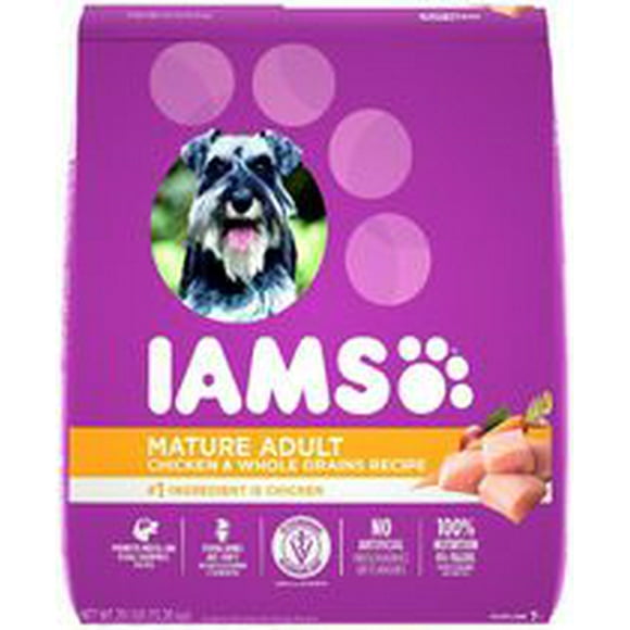 Iams Proactive Health Healthy Aging Senior Adult Dry Dog Food Chicken & Whole Grains Recipe, 6.8-13.2kg