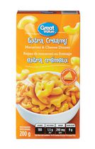 Great Value Extra Creamy Macaroni and Cheese Dinner