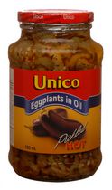 Unico Hot Pickled Eggplants in Oil