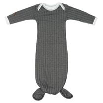 Juddlies Cottage Collection Baby Newborn Organic Cotton Knotted Nightgown with Foldover Mitts