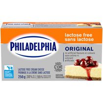 Fromage à la crème Philadelphia Original, Sans lactose