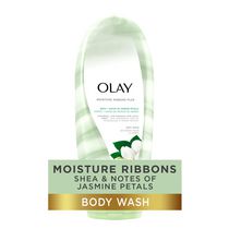 Olay Moisture Ribbons Body Wash with Shea and Notes of Jasmine Petals