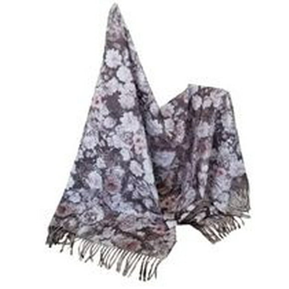 NICCI Floral/Leopard Reversible Scarf