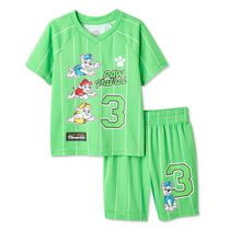 Nickelodeon Toddler Boys' Two Piece Paw Patrol Raglan T-Shirt Set