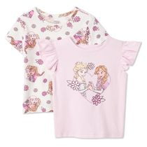 Disney Toddler Girls' Frozen T-Shirt 2-Pack
