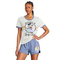 Disney Women's Mickey and Friends Ringer T-Shirt
