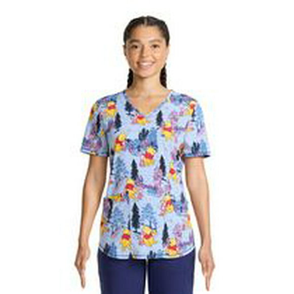 Scrubstar Women's Country Stroll V-Neck Print Scrub Top