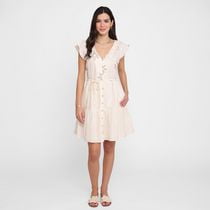 Devoted, Floral Embroidered Dress, Sizes XS-XL