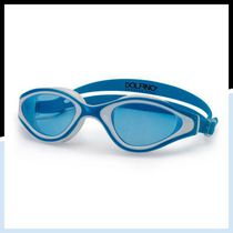 Lunettes de natation Dolfino Pro Performa pour adultes - Bleu / Blanc
