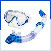 Dolfino Pro Manta Pro Youth Mask and Snorkel Combo - Bleu / Blanc