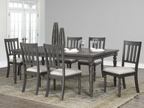 Dining Table with Ext. Leaf, Grey