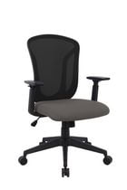 Levi Office Chair, Black/Grey