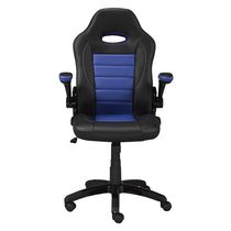 Brassex Inc Gaming Chair, Black/Blue