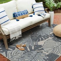 Hayweld Blue and Grey Woven Area Rug