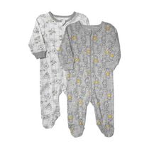 Disney Baby Unisex Organic Cotton Pooh Sleeper 2-Pack