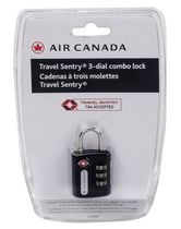 Cadenas à trois molettes Travel Sentry de Air Canada