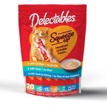 Delectables™ Squeeze Up™ Friandises pour chats au poulet, thon et crevettes