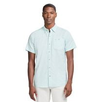 IZOD Dockside Chambray Short Sleeve Button Down Shirt