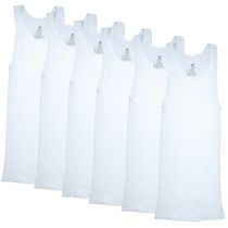 Hanes Men's Tagless Tanks - Comfort Soft - White - 6-Pack, White - 6-Pack