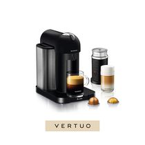Nespresso Vertuo Coffee and Espresso Machine by Breville with Aeroccino, Black Matte