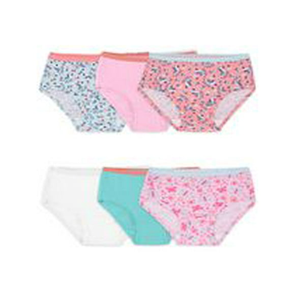 Fruit of the Loom Toddler Girls 6Pk Cotton Hipster, Size 2T/3T