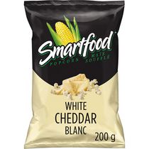 Maïs soufflé de cheddar blanc Prêt à manger de Smartfood