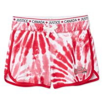Short coupe dauphin teint par nouage Canada Justice pour filles