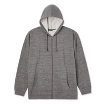 Haut à capuchon zippé sur la longueur George Plus pour hommes Tailles&nbsp;3XL-5XL