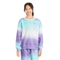 Chandail en molleton à encolure ras du cou Justice pour filles Tailles TP–TG