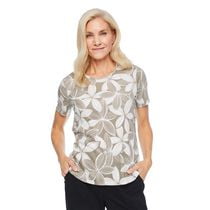 Haut en tricot interlock Iyla pour femmes Tailles P-TTG
