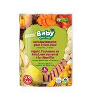 Baby Gourmet Ragoût d'automne au boeuf, aux poires et à la citrouille aliments biologiques pour bébés