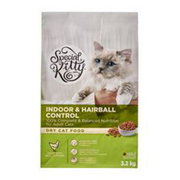Special Kitty Indoor & Hairball Control Dry Cat Food, 3.2kg
