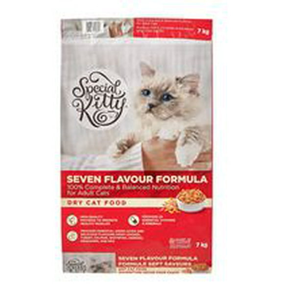 Special Kitty Seven Flavour Dry Cat Food, 3.2 KG - 7KG