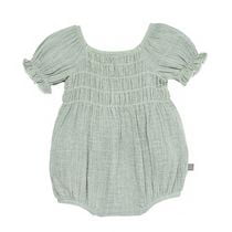 modern moments™ by Gerber® - Smocked Bubble Romper - Sky, Perfect for warm-weather outings