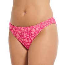 Summer Flirtt Women's Textured Low Rise Hipster Bikini Swim Bottom