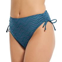 Summer Flirtt Women's High Waist High Leg Side Tie Bikini Swim Bottom Swimwear